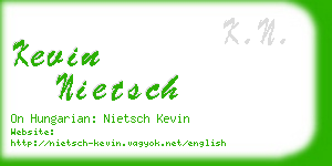 kevin nietsch business card